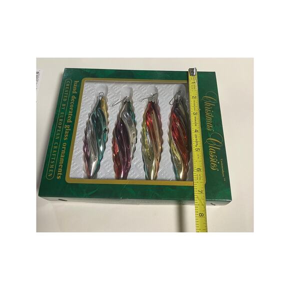 Commodore Twisted Glass Rainbow Christmas Classics Romanian Hand Crafted VTG - Picture 7 of 9